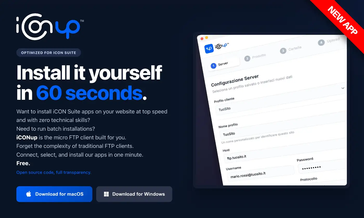 iCONup - Installa senza stress