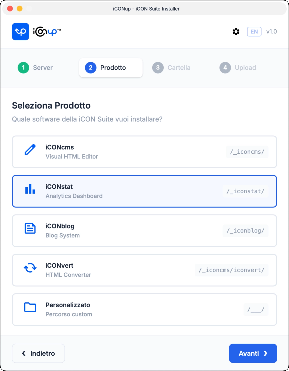 Step 2 - Scegli l'App